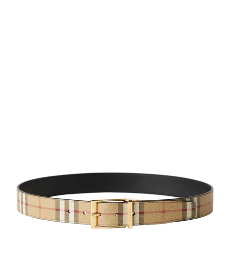 Burberry reversible check belt